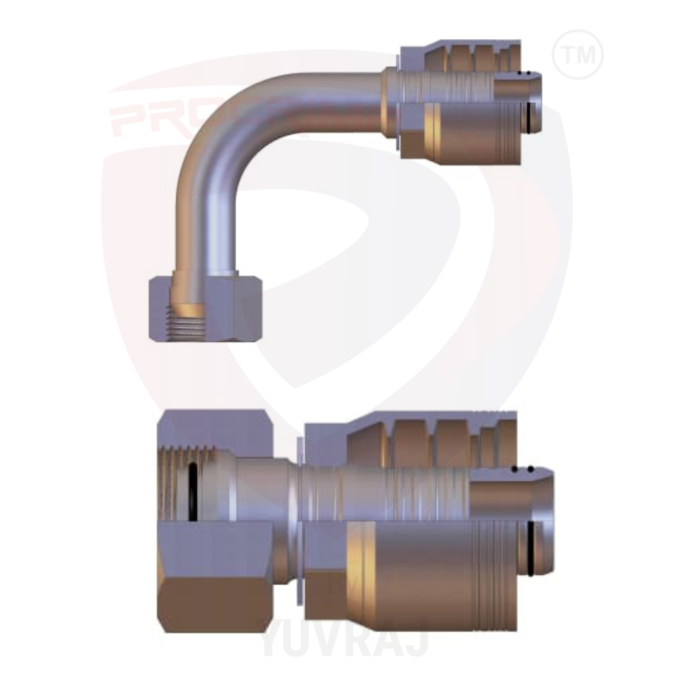 6 Spiral (R13, R15) Hose Fittings (1p)