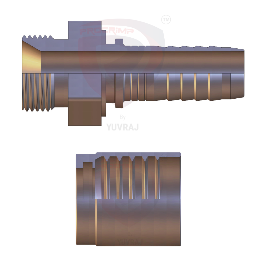 Wire-Braid Hose Fittings (2p)